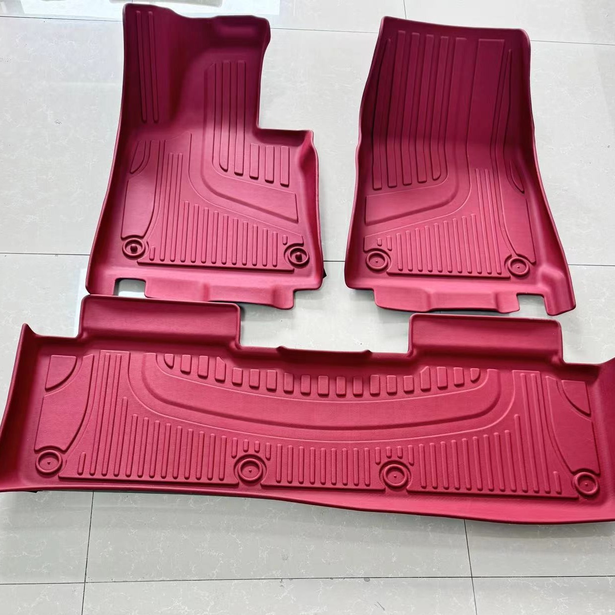 适用于24款小米su7跨境全天候环保无异味tpe专车专用汽车脚垫                            详情图2