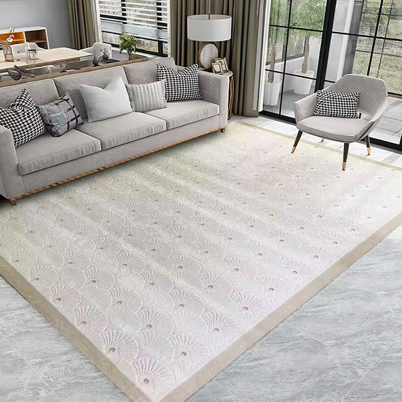 跨境亚马逊客厅地毯沙发茶几毯整铺卧室床边毯可防滑折叠地垫子详情图1