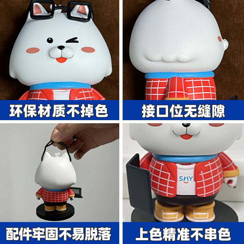 盲盒公仔定制 pvc软胶注塑手办潮玩公仔动漫吉祥物ip形象摆件定做详情图2