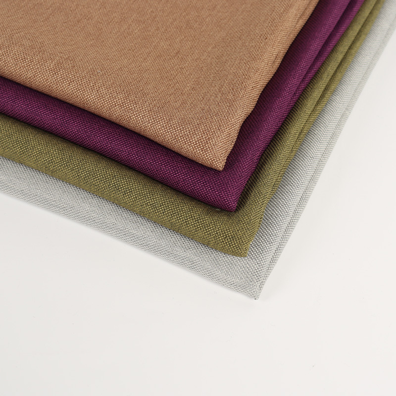 厂家批发全涤仿麻布料耐磨沙发布抱枕坐垫箱包布桌布窗帘装饰布料详情图3