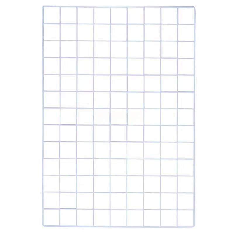 网片网格铁丝网超市挂网货架白色铁网展示架格子网格片挂墙置物架详情图3