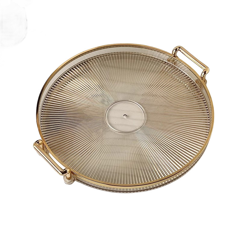 轻奢高档果盘家用客厅茶几水果瓜子塑料托盘高级感零食摆放盘子详情图5