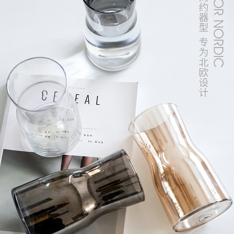 简约ins电镀幻彩玻璃花瓶透明水培插花瓶餐桌摆件小花瓶批发详情图4