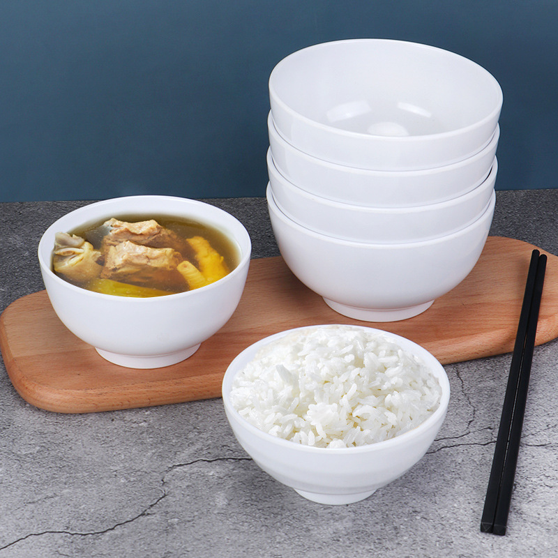 白色密胺餐具餐厅饭店酒楼商用火锅店专用蘸料调料碗米饭碗小汤碗详情图4