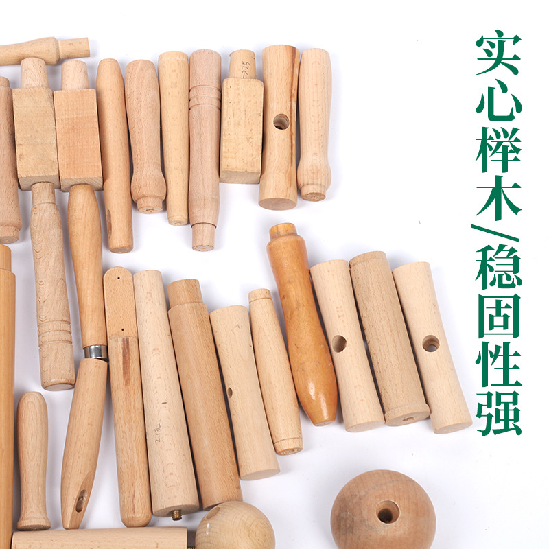 厂家批发木手柄圆形木质工艺手柄 五金烧烤木柄 各类规格详情图3