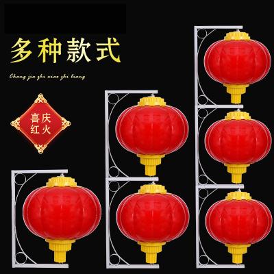 亚克力led灯笼户外塑料大红连串灯笼春节节日装饰灯笼串详情图1