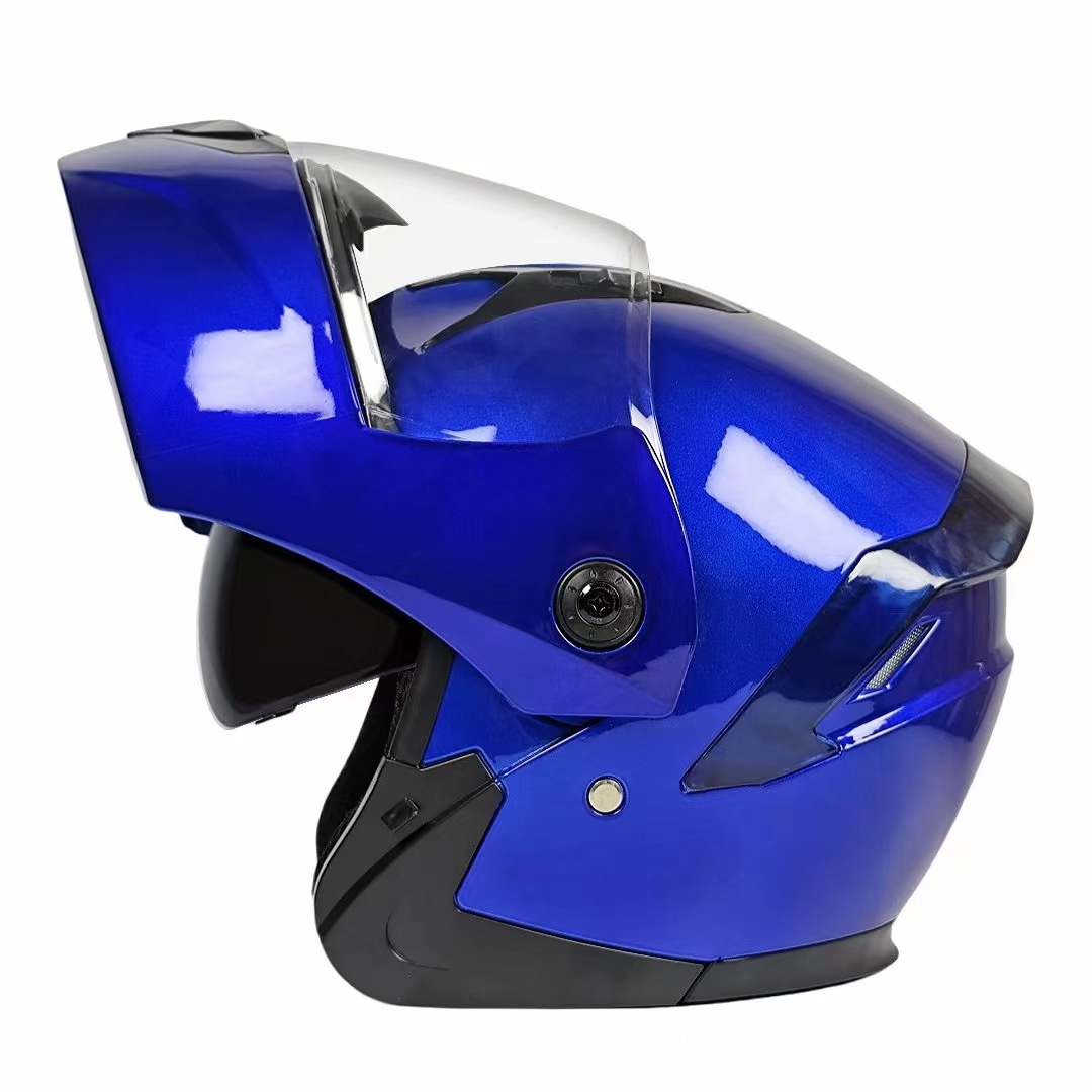 双镜片摩托车头盔揭面盔电动摩托车头盔骑行安全盔详情图3