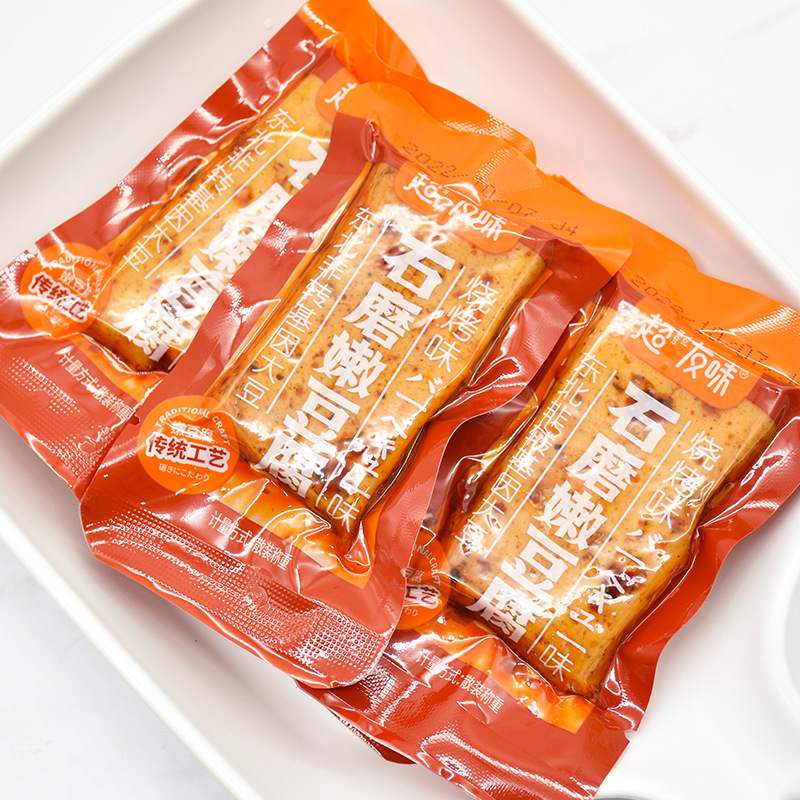 超友味石磨嫩豆腐烧烤味158g网红豆腐干素食豆干零食批发详情图3