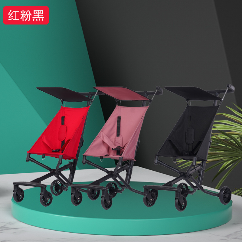 铝合金/高碳钢便携婴儿推车口袋车折叠轻便外出宝伞车儿童车遛娃详情图2