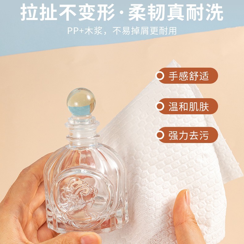 爆款厨房一次性懒人抹布加厚可水洗干湿两用清洁洗碗不沾油百洁布详情图1