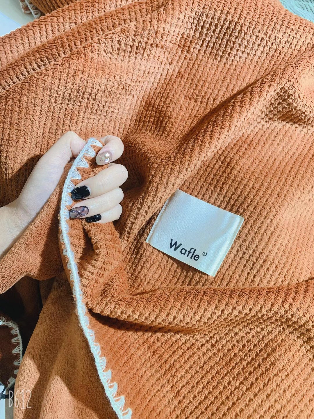 现货华夫格毛毯办公室午睡绒毯夏季单人空调沙发用小盖毯薄款被子详情图2