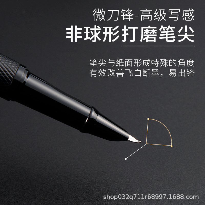 金属钢笔成人学生书写练字暗尖0.28小翘头书法美工弯尖商务礼品笔详情图3