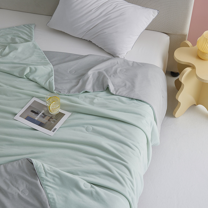 2022新品冷感空调被批发夏季a类凉感针织抑菌夏凉被冰丝夏被礼品详情图2