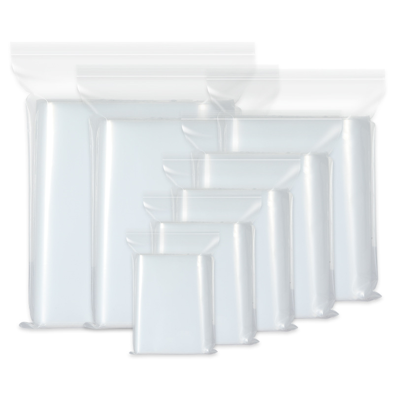 透明pe自封袋服装收纳包装袋封口骨袋胶袋加厚塑料防水密封袋现货详情图5