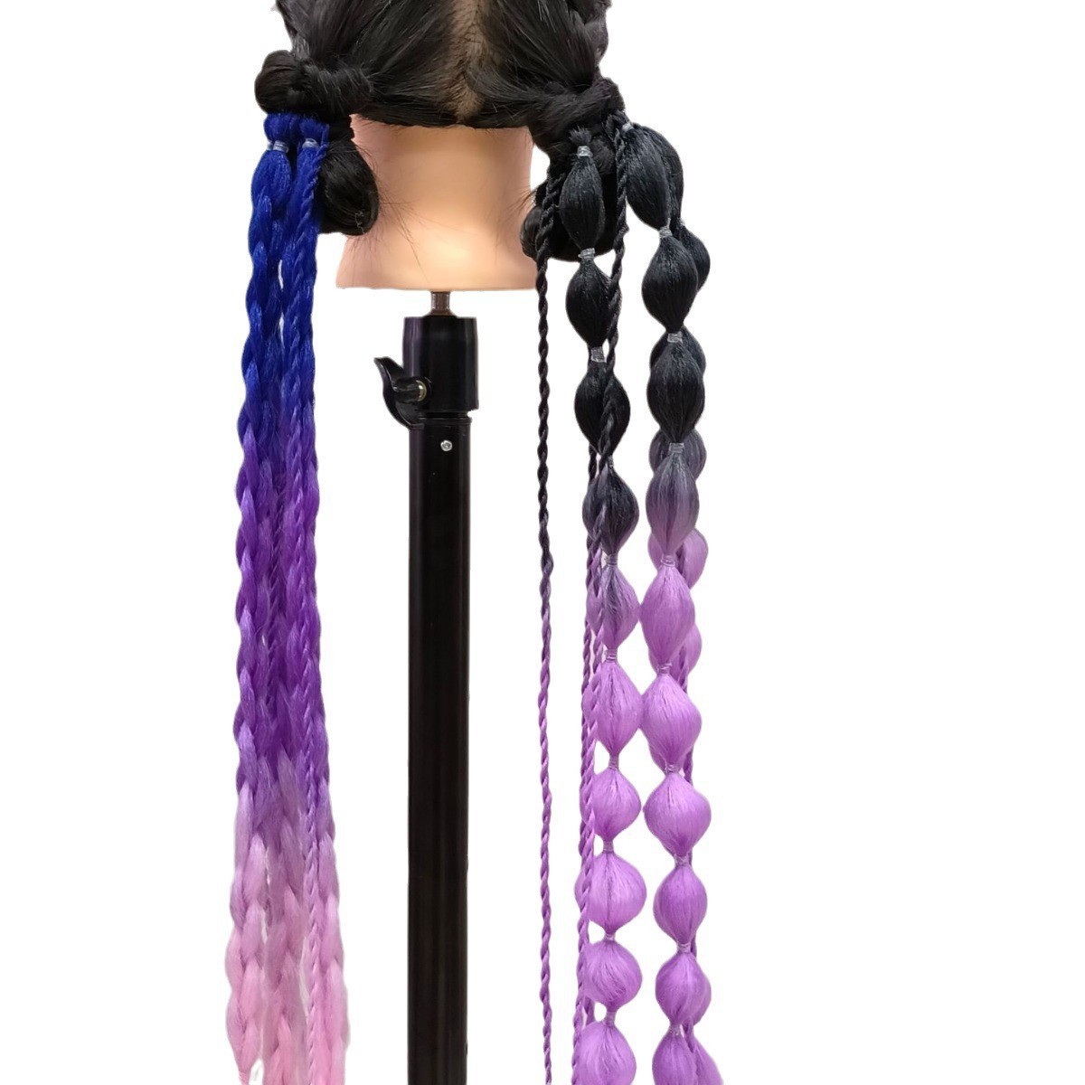 网红时尚女街拍造型神器灯笼泡泡扭股辫长款手编辫子马尾假发50g详情图3