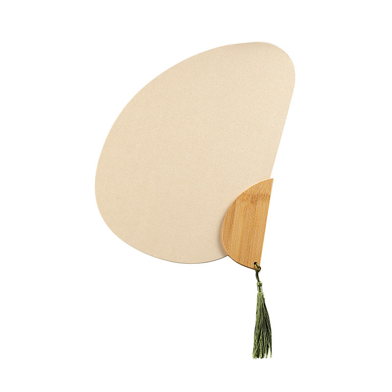 半生熟宣纸漆扇专用空白扇子pvc板团扇diy古风复古手绘漂漆扇批发详情图5