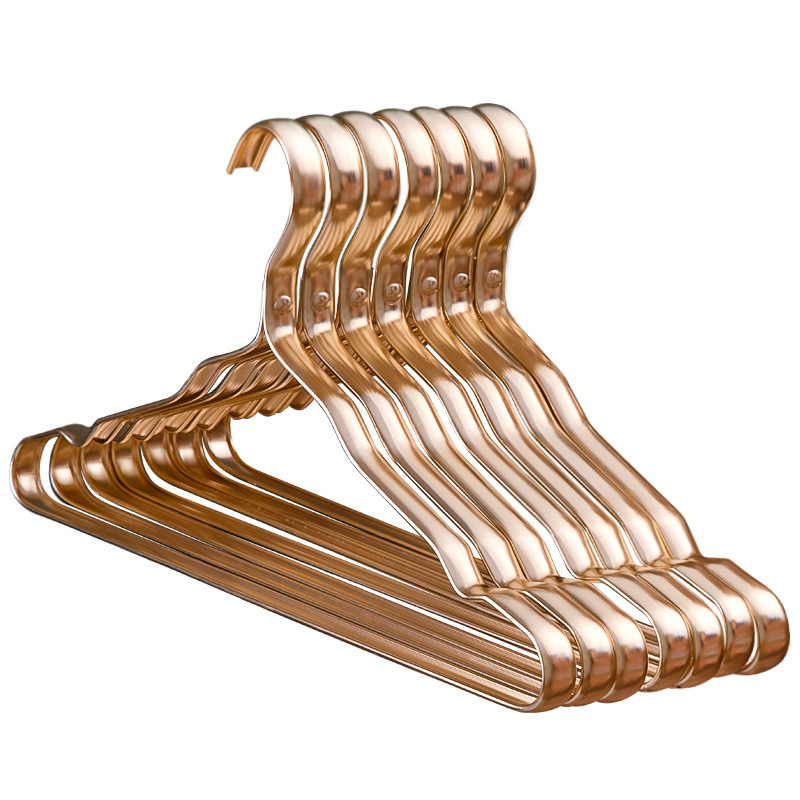 太空铝合金衣架家用挂衣无痕衣服撑防滑防掉色防肩角轻奢金属晾衣架详情图4