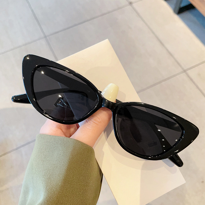 tr90猫眼墨镜女夏偏光圆脸网红小红书拍照太阳镜ins防晒一件代发详情图4