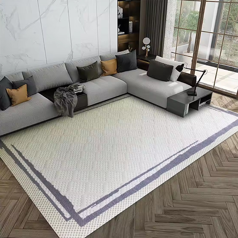 跨境亚马逊客厅地毯沙发茶几毯整铺卧室床边毯可防滑折叠地垫子详情图2