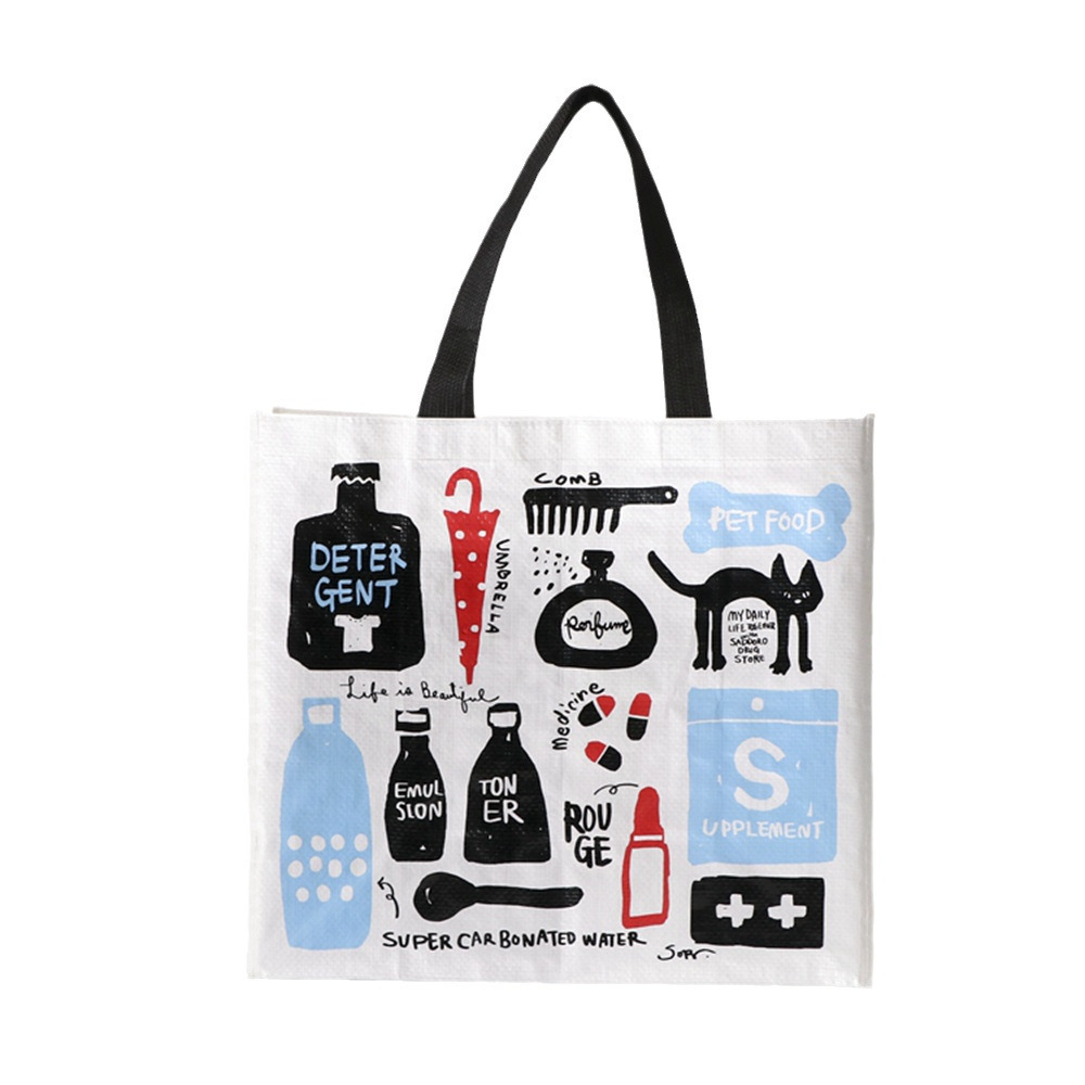 外贸批发厂家直销覆膜pp手提编织袋加厚尼龙蛇皮袋礼品袋可印logo详情图5