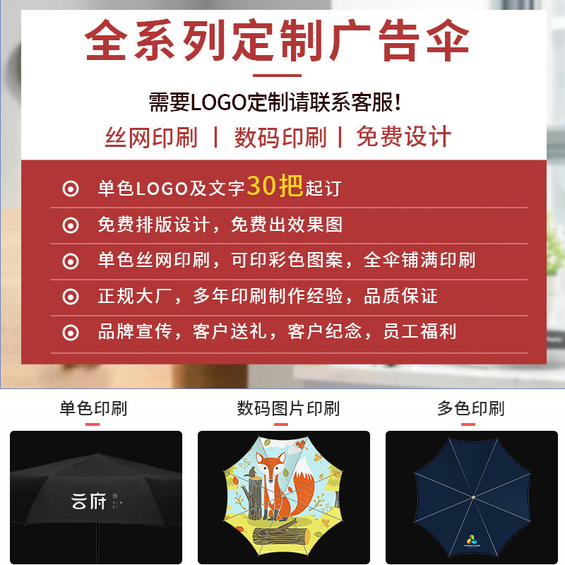 uv款自动雨伞女晴雨折叠遮阳伞太阳伞防晒防紫外线定广告伞印logo详情图2