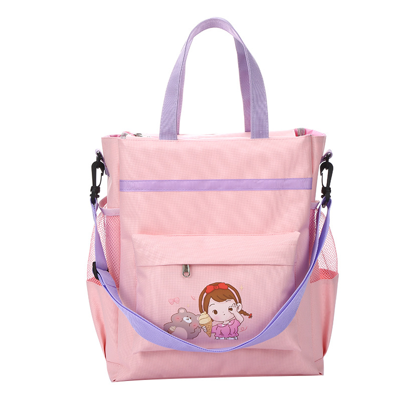 新款小学生补习袋卡通大容量作业课本补习包学生手拎书袋现货批发详情图5