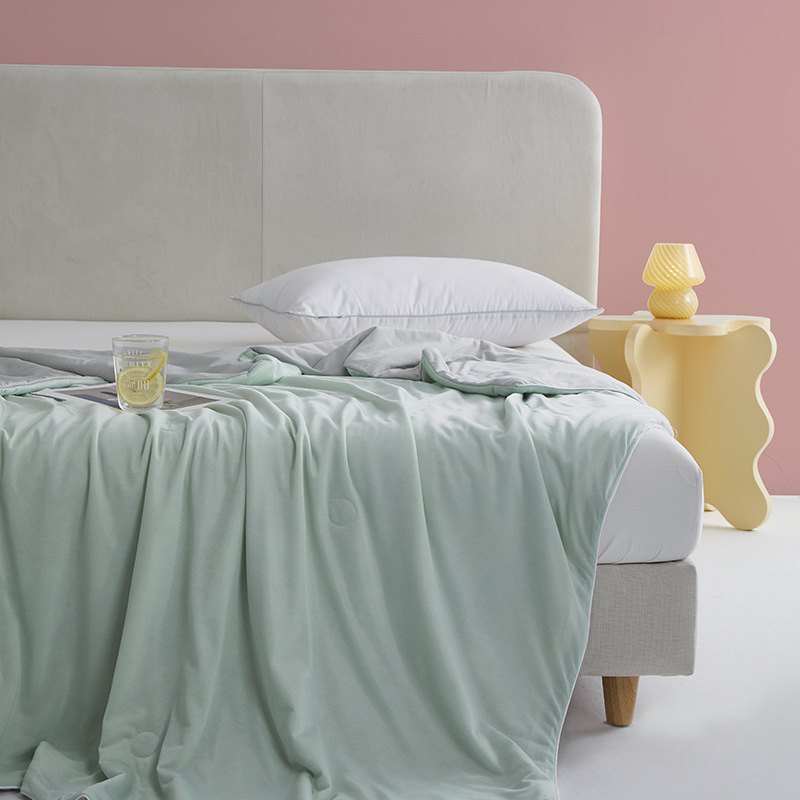 2022新品冷感空调被批发夏季a类凉感针织抑菌夏凉被冰丝夏被礼品详情图3