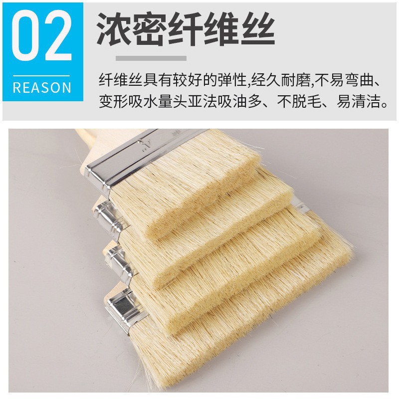 毛刷子油漆刷工业用猪毛刷油漆刷子软毛毛刷烧烤胶水漆刷清洁家用详情图3