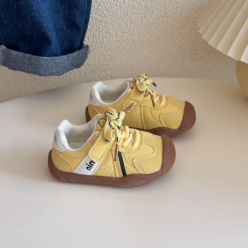 宝宝学步鞋0-1-3岁春秋新款婴幼儿皮面防滑运动鞋子男女童机能鞋详情图3