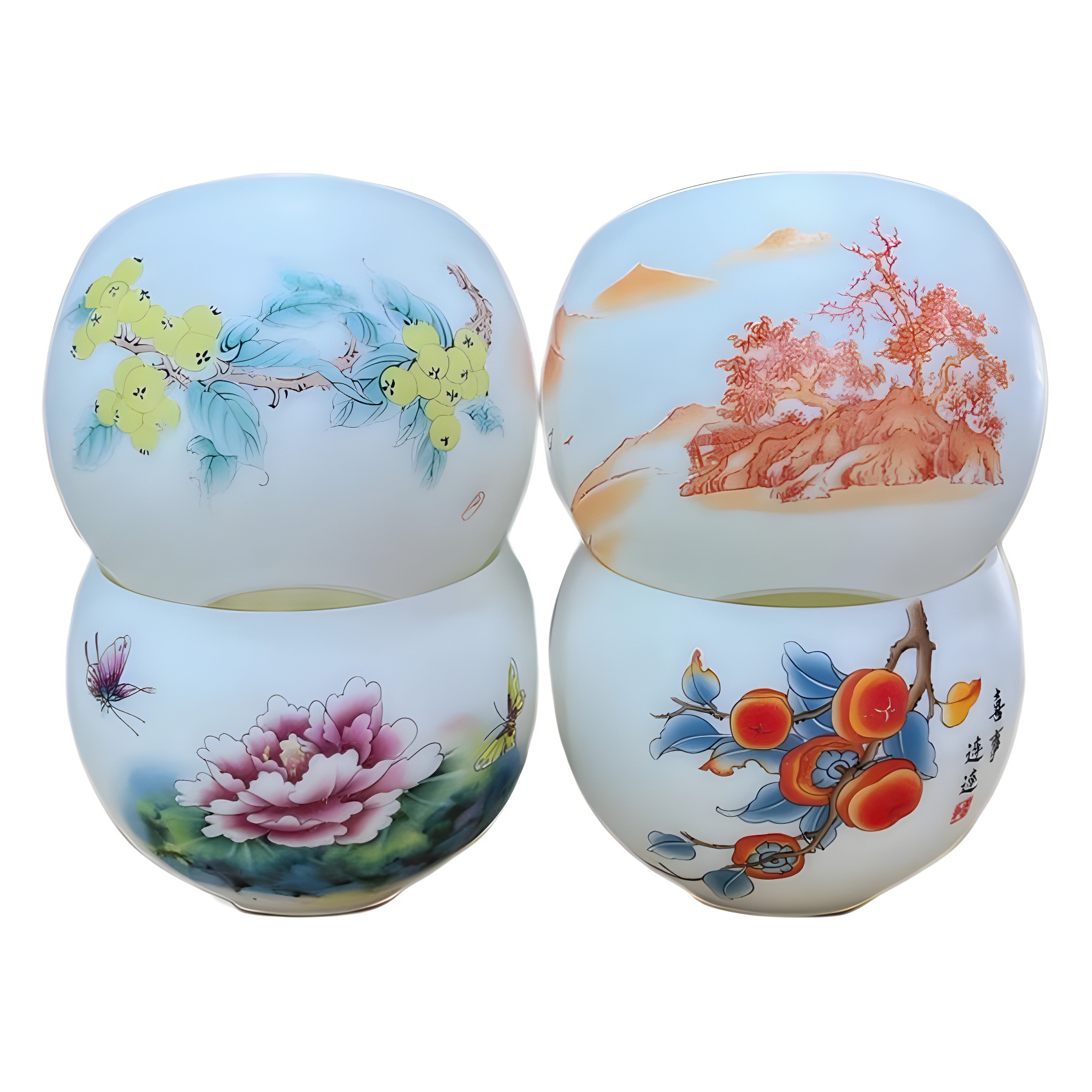 羊脂玉陶瓷功夫茶杯品茗杯主人杯单杯中式个人杯品茶杯礼品详情图5