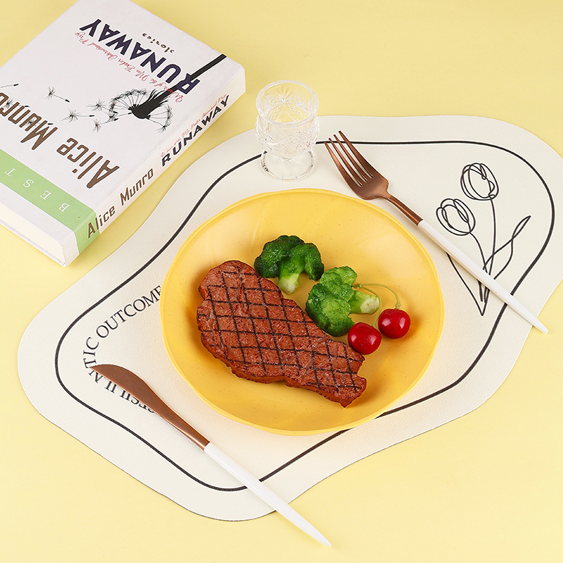 创意花边圆形深盘子家用鱼盘菜盘西餐意面盘沙拉饺子牛扒水果盘子详情图3