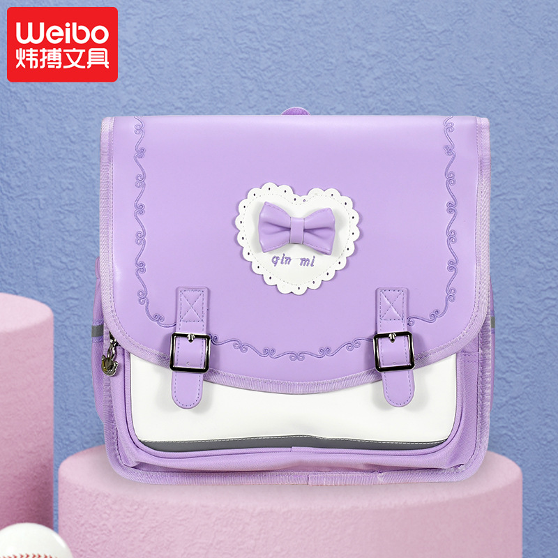 新款横板书包小学生儿童减负护脊时尚儿童背包详情图1