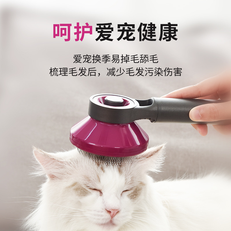 新款宠物猫咪自洁梳狗狗清洁除毛刷可水洗梳子三件套套装宠物用品详情图4