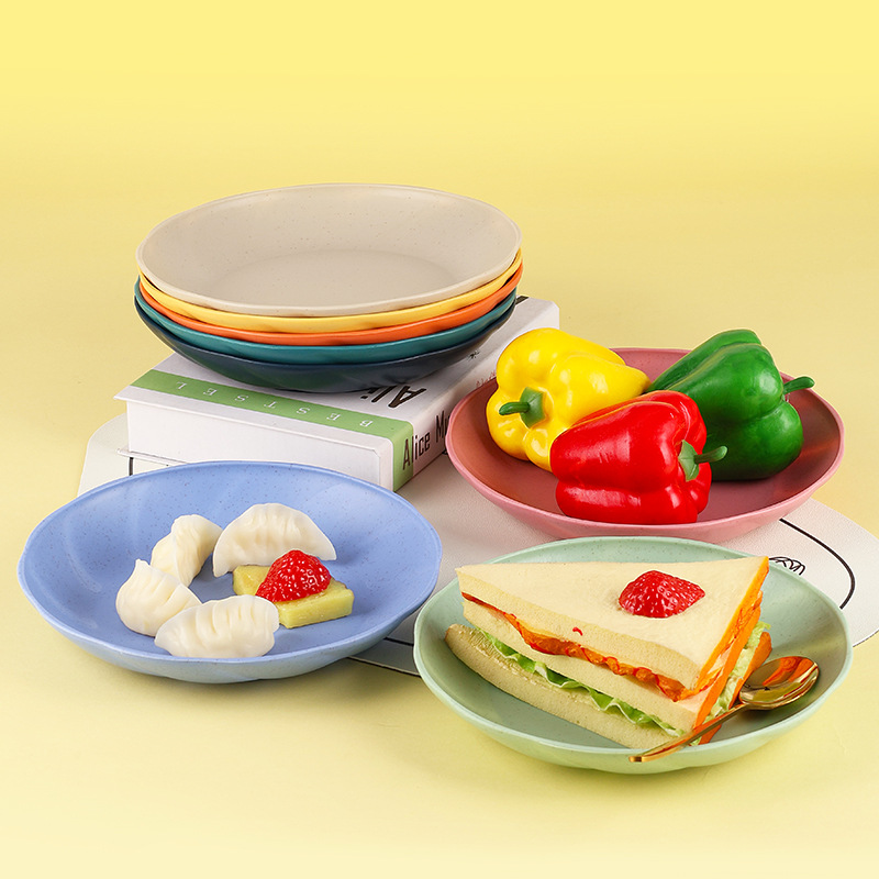 创意花边圆形深盘子家用鱼盘菜盘西餐意面盘沙拉饺子牛扒水果盘子详情图2