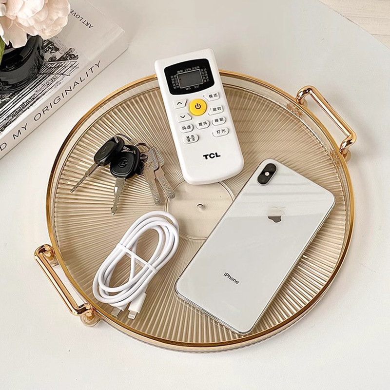 轻奢高档果盘家用客厅茶几水果瓜子塑料托盘高级感零食摆放盘子详情图3