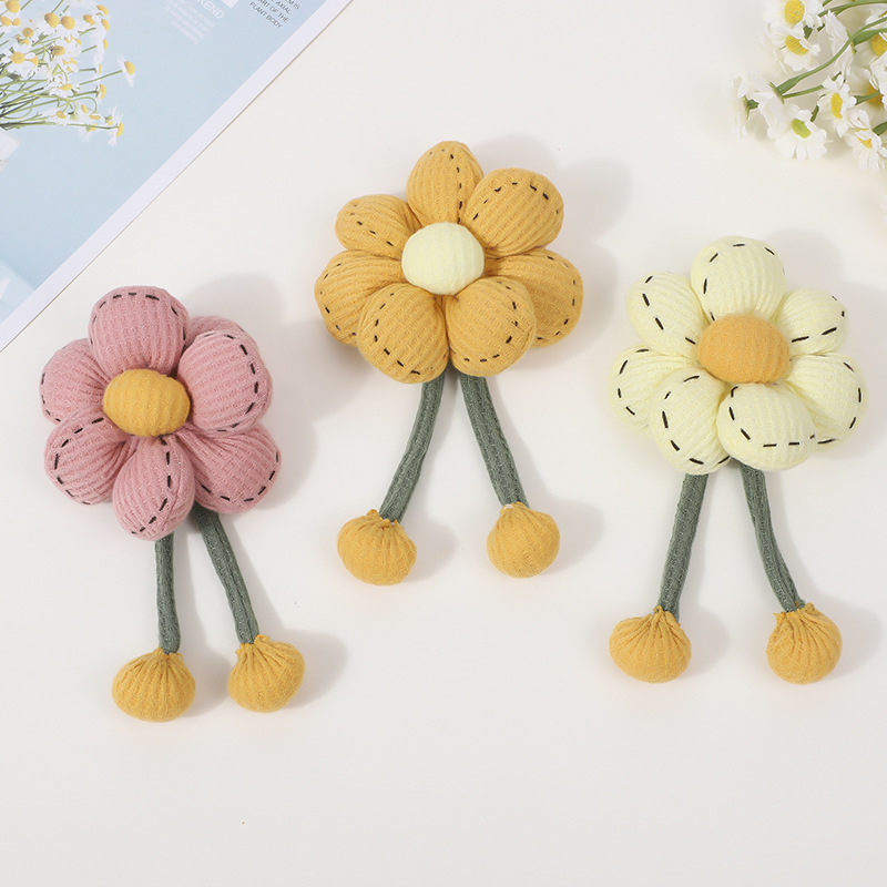 ins风大花朵窗帘绑带汽车遮阳帘收束带绑绳扎带捆绳花朵布艺详情图1