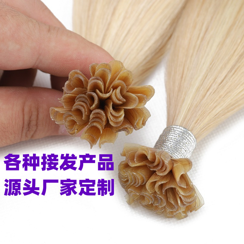 欧美假发片指甲发外贸假发human hair真人发假发定制源头工厂定制详情图1