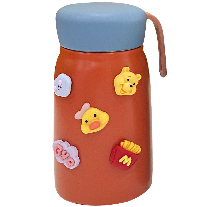 百利友便携迷你304不锈钢儿童保温杯手提户外旅行杯子送3d立体贴详情图5