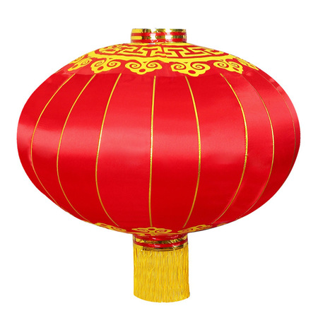 春节灯笼户外节日广告铁口灯笼结婚喜庆大红绸布灯笼批发可以logo