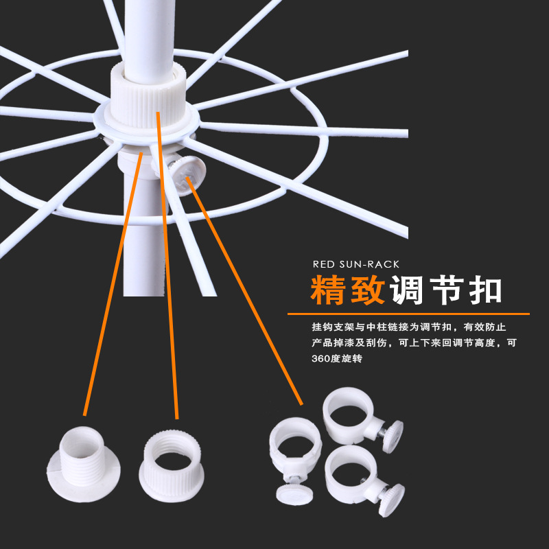 旋转展示架挂货架五层七层地摊架夜市袜子促销架子批发饰品展示架详情图3