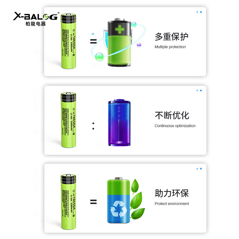 高容量锂电池强光手电电池头灯电池21700锂电池18650 26800 26650详情图5