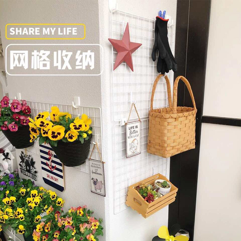 ins铁艺网格收纳片超市挂网宠物笼子网格架幼儿园环创网格片批发详情图4