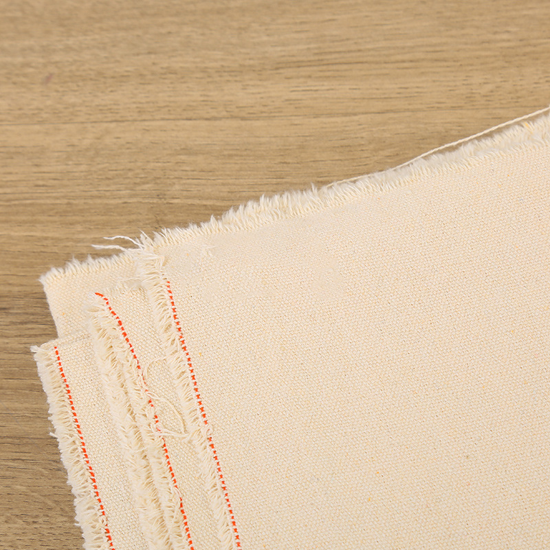 现货批发加厚帆布黑色漂白多种款式涤棉布料帆布包沙发靠枕背景布详情图3