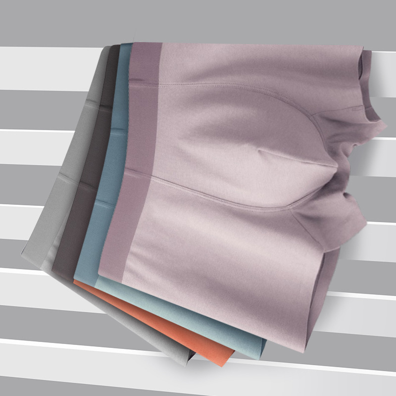 男士内裤纯棉柔软新疆长绒棉中腰无痕内裤男士纯棉透气抗菌四角裤详情图2