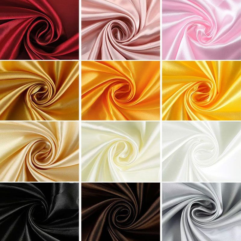 色丁红绸缎布料缎面绸子礼盒内衬里布面料丝绸布红布里子布头定制详情图5