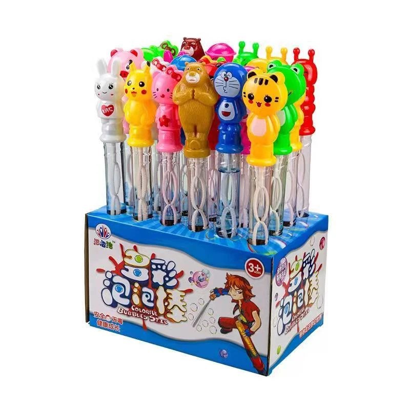 萌牛星 夏季畅玩卡通动物七彩吹泡泡棒玩具 户外儿童吹泡泡玩具详情图5