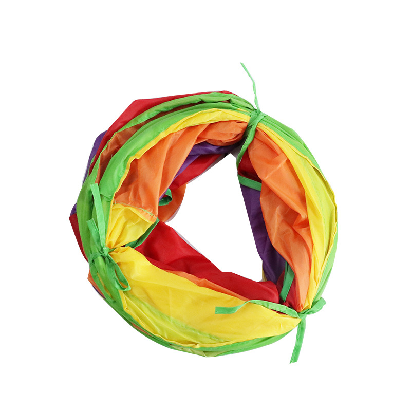 宠物用品亚马逊新款彩虹s型猫隧道 自嗨益智貓玩具可折叠猫咪隧道详情图2