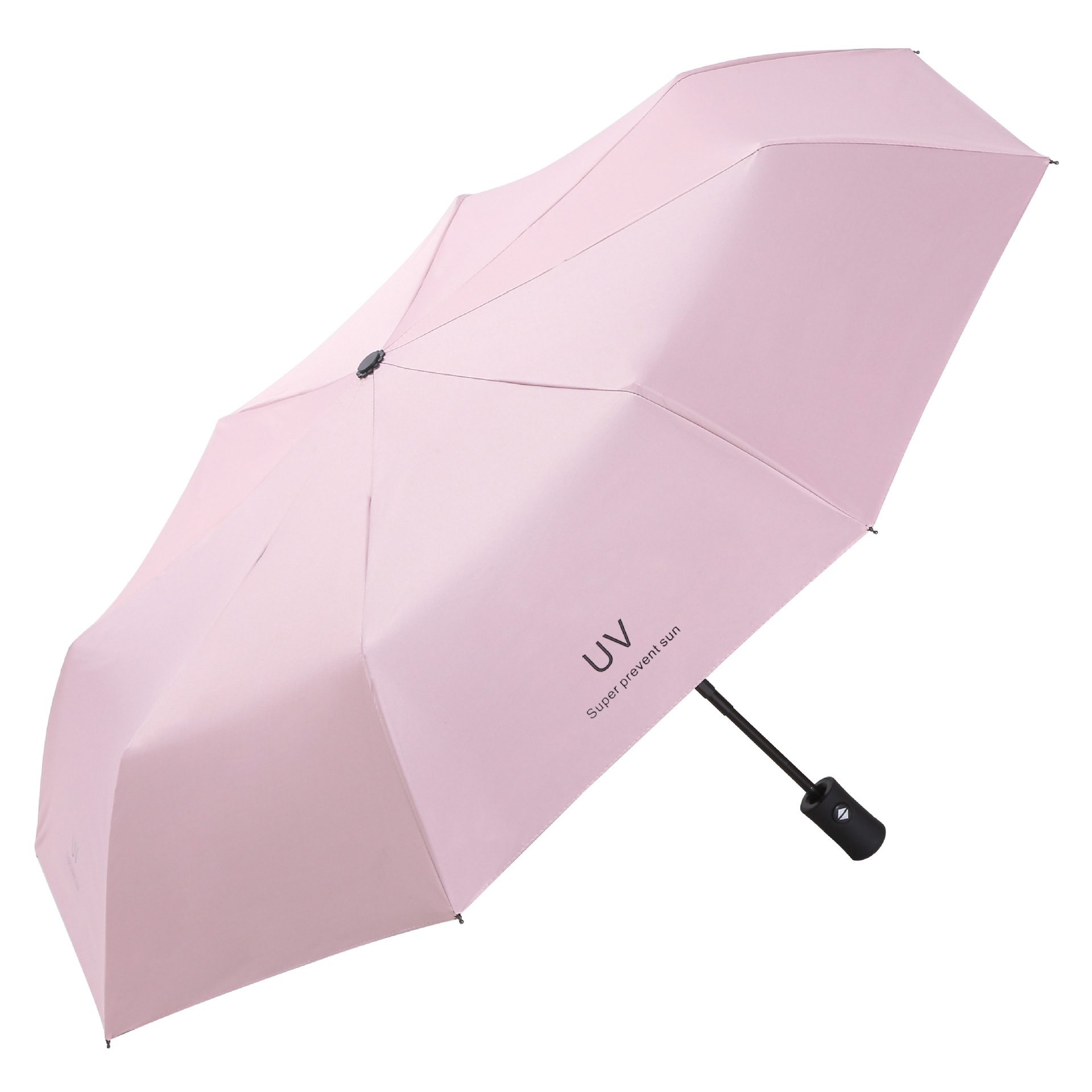 晴雨两用伞三折叠加厚黑胶防晒遮阳太阳伞防紫外线广告伞定制logo详情图5