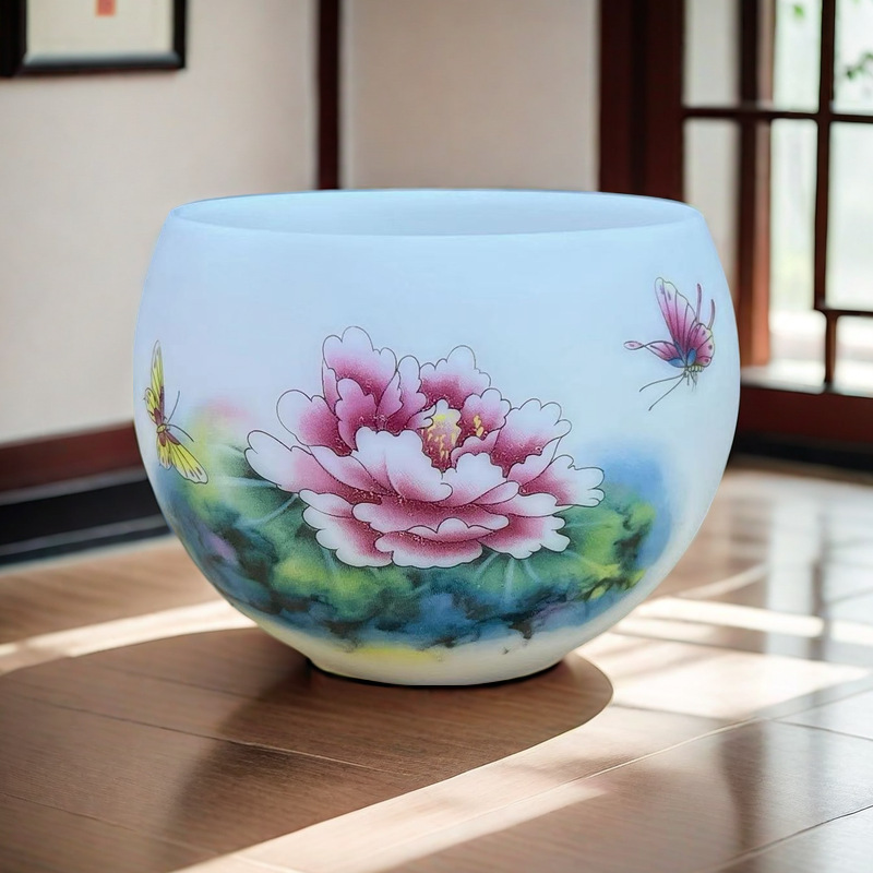 羊脂玉陶瓷功夫茶杯品茗杯主人杯单杯中式个人杯品茶杯礼品详情图1