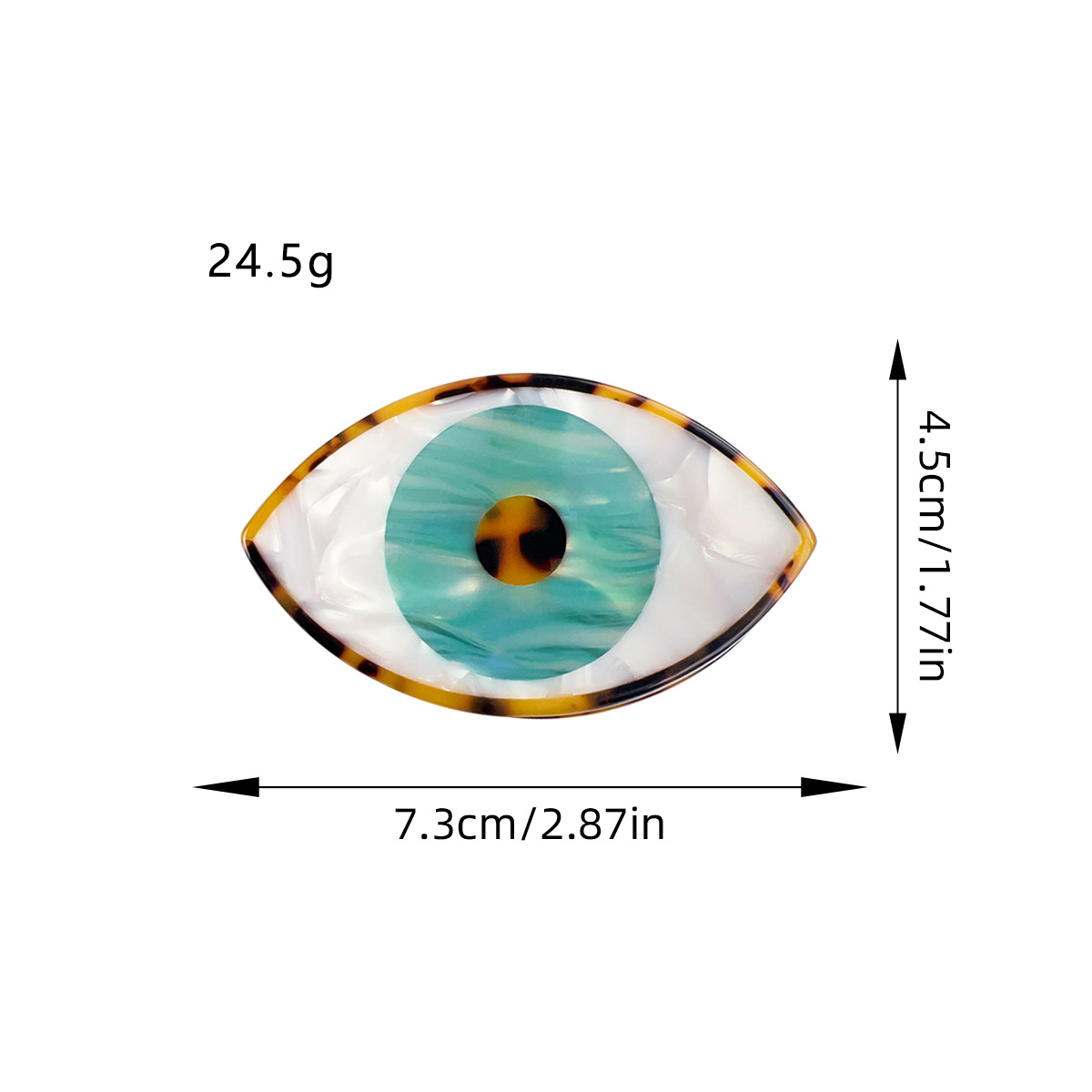 克苏鲁大眼个性醋酸抓夹拼接发夹小众趣味万圣节氛围感发饰女批发详情图4